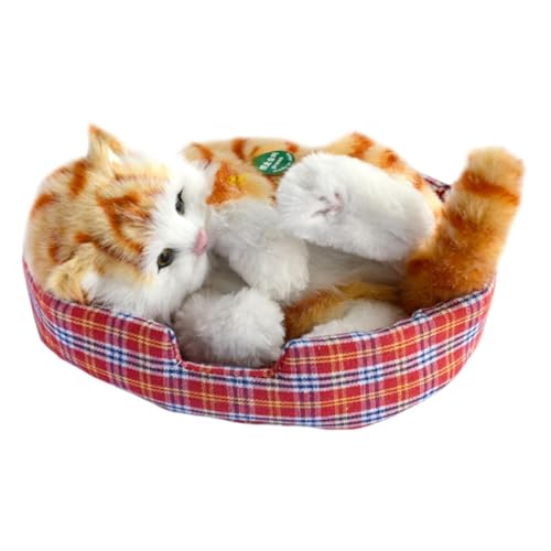 KESOTO Gefüllte interaktive Haustierspielzeugsimulation schöne Katze Machen Sounds Doll Begleitkatze, Körper Orange Katze KESOTO Gefüllte interaktive Haustierspielzeugsimulation schöne Katze Machen Sounds Doll Begleitkatze, Körper Orange Katze von KESOTO