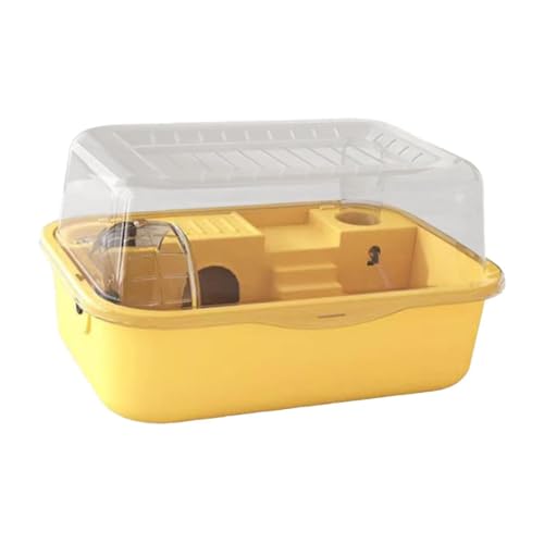 KESOTO Großer Hamsterkäfig, Lebensraum mit zu öffnender Oberseite, Acryl-Hamstergehege, Meerschweinchen, Gelb KESOTO Großer Hamsterkäfig, Lebensraum mit zu öffnender Oberseite, Acryl-Hamstergehege, Meerschweinchen, Gelb von KESOTO