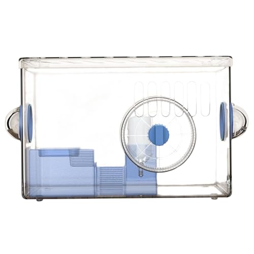 KESOTO Großer Hamsterkäfig, Übungs- und Spielhaus, Heimtierbedarf, transparentes Hamstergehege aus Acryl, für Rennmäuse, Blau KESOTO Großer Hamsterkäfig, Übungs- und Spielhaus, Heimtierbedarf, transparentes Hamstergehege aus Acryl, für Rennmäuse, Blau von KESOTO