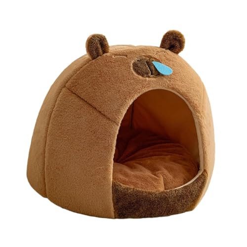 KESOTO Halbgeschlossenes Katzennest, Hunde-/Katzenbett, Kapibala-Form, tragbarer Zwinger, Hundezubehör, Heimtierbedarf, waschbar, Welpenhöhle, Katzennest, M KESOTO Halbgeschlossenes Katzennest, Hunde-/Katzenbett, Kapibala-Form, tragbarer Zwinger, Hundezubehör, Heimtierbedarf, waschbar, Welpenhöhle, Katzennest, M von KESOTO