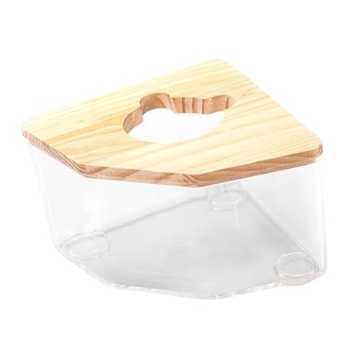 KESOTO Hamsterbad Toiletten Sandbehälter, Haustierbadezimmer, Käfigzubehör, Niedliche Form Haustierbecken Badewanne für Chinchilla Frettchen Mäuse Rennmaus, transparent KESOTO Hamsterbad Toiletten Sandbehälter, Haustierbadezimmer, Käfigzubehör, Niedliche Form Haustierbecken Badewanne für Chinchilla Frettchen Mäuse Rennmaus, transparent von KESOTO