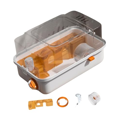 KESOTO Hamsterkäfig, Doppelschichten Lebensraum, Kleiner Tierkäfig, für Zuckergleiter Ratten, kleine Tiere, Orange KESOTO Hamsterkäfig, Doppelschichten Lebensraum, Kleiner Tierkäfig, für Zuckergleiter Ratten, kleine Tiere, Orange von KESOTO