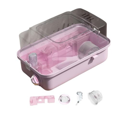 KESOTO Hamsterkäfig, Doppelschichten Lebensraum, Kleiner Tierkäfig, für Zuckergleiter Ratten, kleine Tiere, Rosa KESOTO Hamsterkäfig, Doppelschichten Lebensraum, Kleiner Tierkäfig, für Zuckergleiter Ratten, kleine Tiere, Rosa von KESOTO