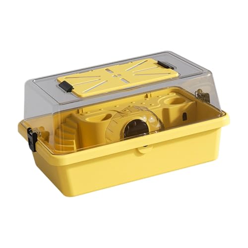 KESOTO Hamsterkäfig, zweistufiger Käfig, transparent, Meerschweinchen, Heimtierbedarf, Hamster-Lebensraum, Gelb KESOTO Hamsterkäfig, zweistufiger Käfig, transparent, Meerschweinchen, Heimtierbedarf, Hamster-Lebensraum, Gelb von KESOTO