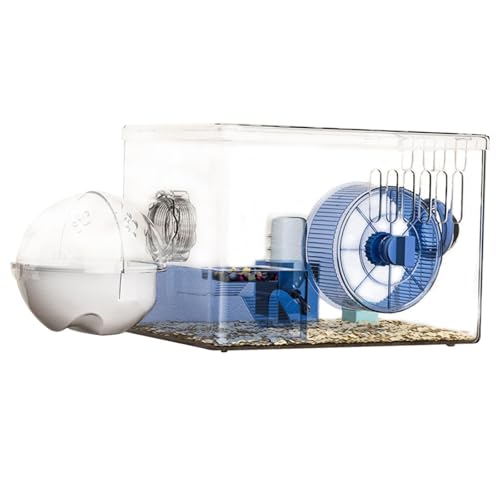 KESOTO Hamsterkäfig mit öffnendem Deckel, Lebensraum für Kleintiere, Spielbereich für Igel Und Meerschweinchen, Blau KESOTO Hamsterkäfig mit öffnendem Deckel, Lebensraum für Kleintiere, Spielbereich für Igel Und Meerschweinchen, Blau von KESOTO