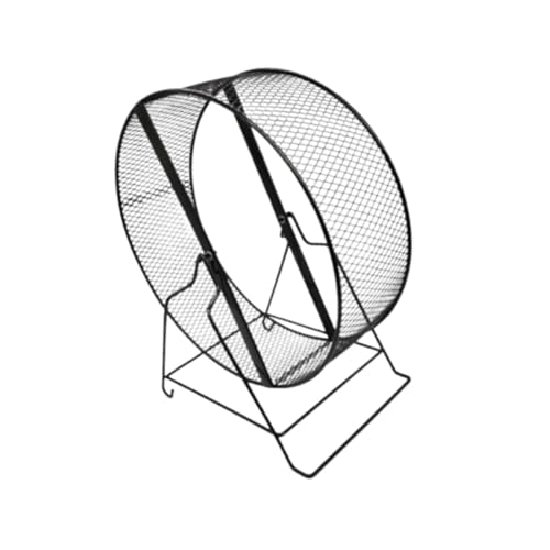 KESOTO Hamsterrad, Meerschweinchen Joggingrad, Stabil mit Gestell, Stummes Laufrad für Eichhörnchen, Ratten, Rennmäuse, Mäuse, Zur Pflege von Hamstern, 21cm von KESOTO