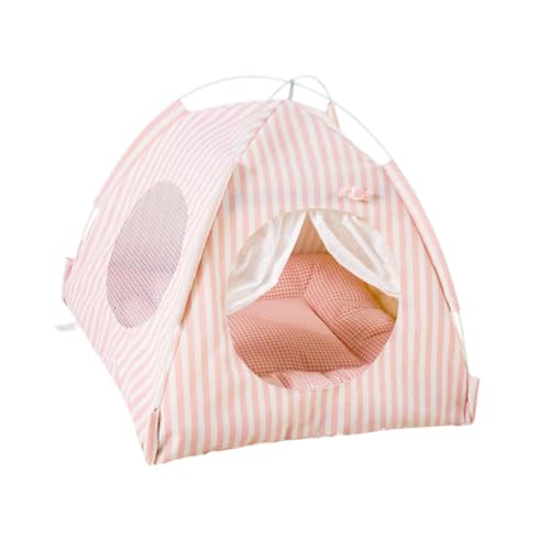 KESOTO Haustier Tipi Zelt, Praktisch, Leicht, Katzenzelt für Zuhause, Kätzchen, Camping, Draußen Und Drinnen Zum Ausruhen, Rosa KESOTO Haustier Tipi Zelt, Praktisch, Leicht, Katzenzelt für Zuhause, Kätzchen, Camping, Draußen Und Drinnen Zum Ausruhen, Rosa von KESOTO
