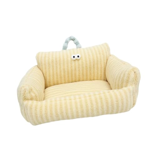 KESOTO Haustierbett für Katzen Und Hunde, Waschbare Isomatte, Abnehmbares Sofa Nest für Kätzchen, Yellow L KESOTO Haustierbett für Katzen Und Hunde, Waschbare Isomatte, Abnehmbares Sofa Nest für Kätzchen, Yellow L von KESOTO