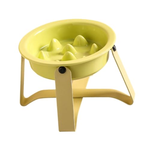 KESOTO Haustierhund Slow Feeder Bowl, langsame Fütterung, Mode, einfache Reinigung tragbarer -Lebensmittel -Lagerbehälter für Katzen Kätzchen Hunde, GrÜn von KESOTO