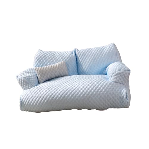 KESOTO Haustiersofa, Hundenest, modisch, tragbar, Abnehmbarer Bezug, weicher Haustierbedarf, leicht zu reinigen, bequemes Katzenbett, Haustierhaus, M Size Blue KESOTO Haustiersofa, Hundenest, modisch, tragbar, Abnehmbarer Bezug, weicher Haustierbedarf, leicht zu reinigen, bequemes Katzenbett, Haustierhaus, M Size Blue von KESOTO