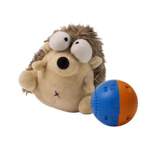 KESOTO Hüpfendes interaktives Hundespielzeug, interaktiver Hundeball, quietschendes Hundespielzeug, Haustier-Plüschspielzeug für kleine und große Hunde, Igel KESOTO Hüpfendes interaktives Hundespielzeug, interaktiver Hundeball, quietschendes Hundespielzeug, Haustier-Plüschspielzeug für kleine und große Hunde, Igel von KESOTO