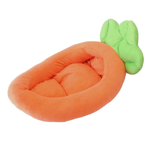 KESOTO Hunde-Nistbett, Katzenbett, Karottenmotiv, Plüsch, waschbar, Abnehmbarer Bezug, gemütliches und weiches, bequemes Haustierbett, Welpenkissen, M KESOTO Hunde-Nistbett, Katzenbett, Karottenmotiv, Plüsch, waschbar, Abnehmbarer Bezug, gemütliches und weiches, bequemes Haustierbett, Welpenkissen, M von KESOTO