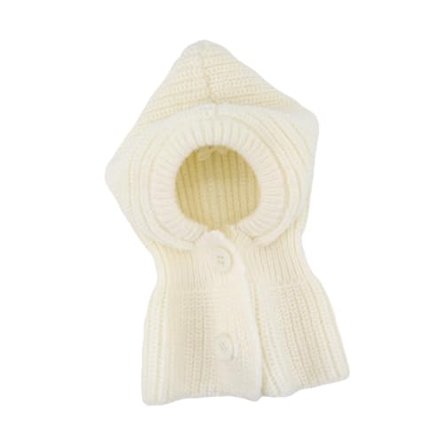 KESOTO Hunde Ohrenschützer Hundepullover Kapuze Kopfzubehör Haustiermütze Hunde Strickmütze für Katzenhunde, Weiß, L KESOTO Hunde Ohrenschützer Hundepullover Kapuze Kopfzubehör Haustiermütze Hunde Strickmütze für Katzenhunde, Weiß, L von KESOTO