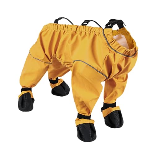 KESOTO Hunde-Regenmantel, wasserdichte Kleidung für Haustiere, bequem, leicht, praktisch, Hunde-Regenjacke, Regenponcho für ausgehende Wanderhunde, Yellow S KESOTO Hunde-Regenmantel, wasserdichte Kleidung für Haustiere, bequem, leicht, praktisch, Hunde-Regenjacke, Regenponcho für ausgehende Wanderhunde, Yellow S von KESOTO