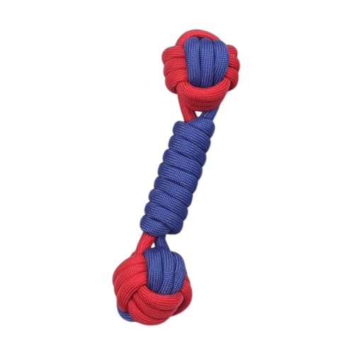 KESOTO Hunde Spielzeug Knoten Ball für Interaktives Training Und Wurf, 24cmx6cm Blau Rot KESOTO Hunde Spielzeug Knoten Ball für Interaktives Training Und Wurf, 24cmx6cm Blau Rot von KESOTO