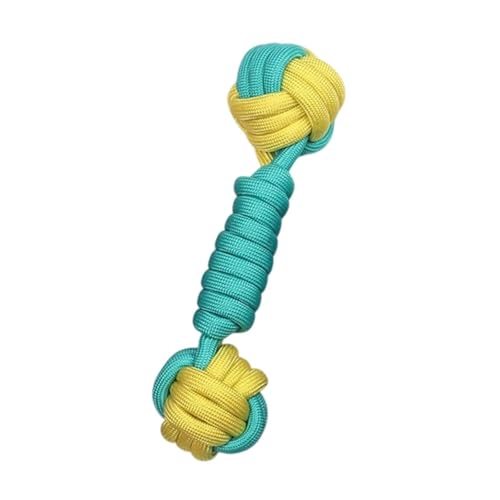 KESOTO Hunde Spielzeug Knoten Ball für Interaktives Training Und Wurf, 24cmx6cm Gelbblau KESOTO Hunde Spielzeug Knoten Ball für Interaktives Training Und Wurf, 24cmx6cm Gelbblau von KESOTO