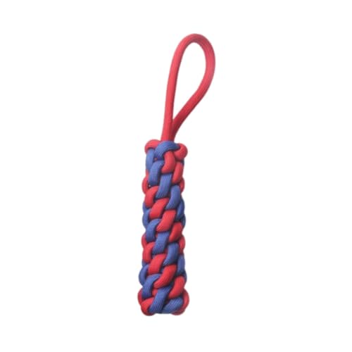 KESOTO Hunde Spielzeug Knoten Ball für Interaktives Training Und Wurf, 30cmx5cm Blau Rot KESOTO Hunde Spielzeug Knoten Ball für Interaktives Training Und Wurf, 30cmx5cm Blau Rot von KESOTO