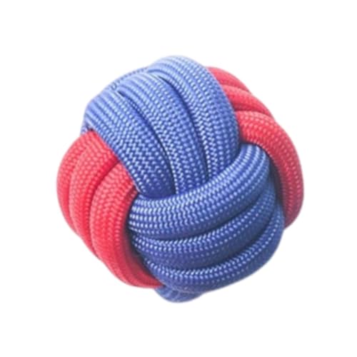 KESOTO Hunde Spielzeug Knoten Ball für Interaktives Training Und Wurf, 6 cm Blau Rot KESOTO Hunde Spielzeug Knoten Ball für Interaktives Training Und Wurf, 6 cm Blau Rot von KESOTO