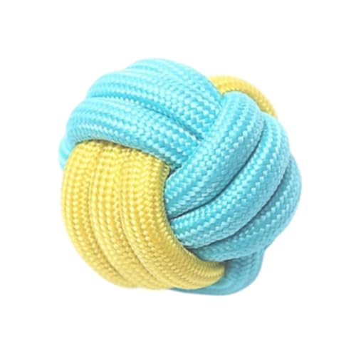 KESOTO Hunde Spielzeug Knoten Ball für Interaktives Training Und Wurf, 6 cm Gelbblau KESOTO Hunde Spielzeug Knoten Ball für Interaktives Training Und Wurf, 6 cm Gelbblau von KESOTO