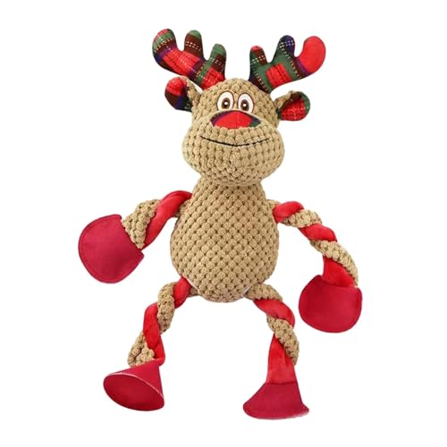 KESOTO Hunde-Weihnachtsspielzeug, Quietschspielzeug, Stofftier, für Hunde, Welpen, Weihnachtselch KESOTO Hunde-Weihnachtsspielzeug, Quietschspielzeug, Stofftier, für Hunde, Welpen, Weihnachtselch von KESOTO