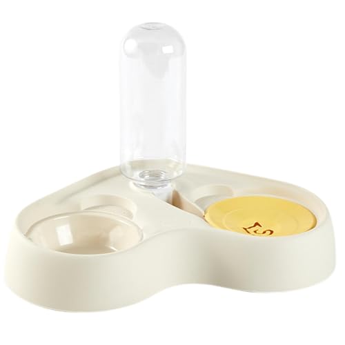 KESOTO Hundenäpfe, Katzennäpfe, Wasser- und Futternapf-Set mit Wasserspender, automatische Tränkeflasche, Doppel-Katzennäpfe für Katzen und Kätzchen, Weiß KESOTO Hundenäpfe, Katzennäpfe, Wasser- und Futternapf-Set mit Wasserspender, automatische Tränkeflasche, Doppel-Katzennäpfe für Katzen und Kätzchen, Weiß von KESOTO