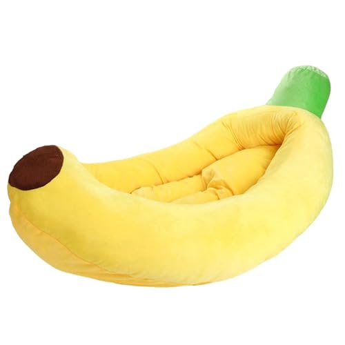 KESOTO Hundenestbett, Haustierbett, Bananenmotiv, Haustierbedarf, Haustierbett für kleine Hunde, L KESOTO Hundenestbett, Haustierbett, Bananenmotiv, Haustierbedarf, Haustierbett für kleine Hunde, L von KESOTO