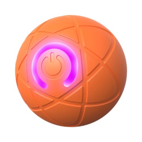 KESOTO Hundespielzeugball, Wiederaufladbar über USB, Beschäftigt Ihr Haustier mit Jagen, Automatische Bewegungsaktivierung, für Kleine, Mittelgroße Und Große, Orange KESOTO Hundespielzeugball, Wiederaufladbar über USB, Beschäftigt Ihr Haustier mit Jagen, Automatische Bewegungsaktivierung, für Kleine, Mittelgroße Und Große, Orange von KESOTO