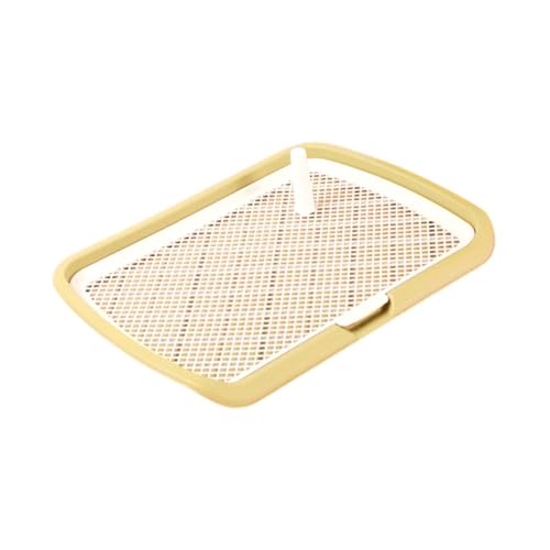 KESOTO Hundetöpfchen Toiletten PIPI Pad Halter, Pee Mesh Trainingstablett, Indoor Hundetraining Toilette für Hunde Und Welpen, Gelb KESOTO Hundetöpfchen Toiletten PIPI Pad Halter, Pee Mesh Trainingstablett, Indoor Hundetraining Toilette für Hunde Und Welpen, Gelb von KESOTO