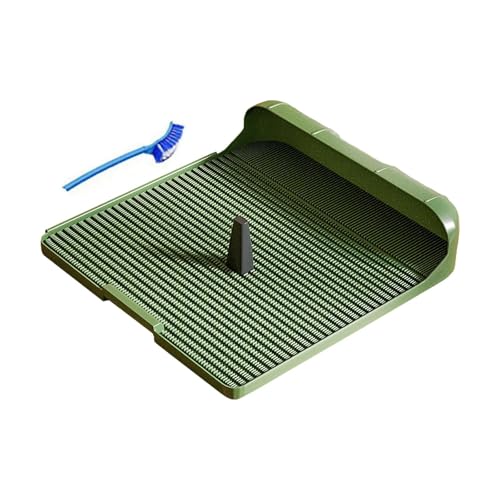 KESOTO Hundetoilette, waschbar, Flache Hundetoilette mit Pfosten, hält Pfoten und Böden sauber, Haustiertoilette, Hundetraining, Töpfchentablett, für den, Greeb M KESOTO Hundetoilette, waschbar, Flache Hundetoilette mit Pfosten, hält Pfoten und Böden sauber, Haustiertoilette, Hundetraining, Töpfchentablett, für den, Greeb M von KESOTO