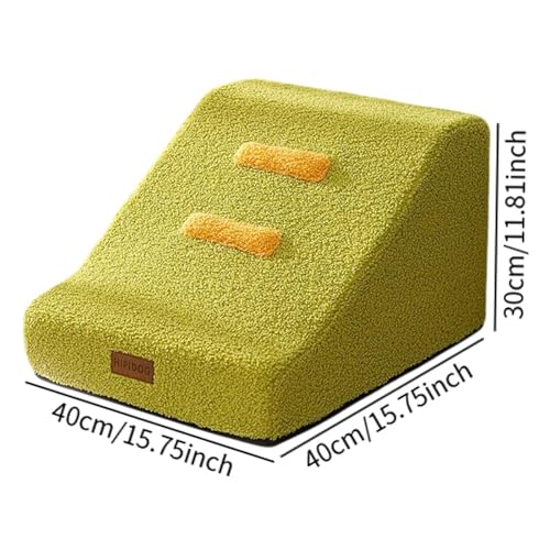 KESOTO Hundetreppe für Kleine Hunde, Haustiertreppe, 2 Stufen, rutschfest, Weich, Leicht, für Couch, Hundetreppe, Haustiertreppe für Den Innenbereich, GrÜn KESOTO Hundetreppe für Kleine Hunde, Haustiertreppe, 2 Stufen, rutschfest, Weich, Leicht, für Couch, Hundetreppe, Haustiertreppe für Den Innenbereich, GrÜn von KESOTO