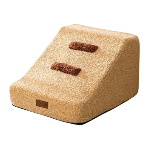 KESOTO Hundetreppe für Kleine Hunde, Haustiertreppe, 2 Stufen, rutschfest, Weich, Leicht, für Couch, Hundetreppe, Haustiertreppe für Den Innenbereich, Khaki KESOTO Hundetreppe für Kleine Hunde, Haustiertreppe, 2 Stufen, rutschfest, Weich, Leicht, für Couch, Hundetreppe, Haustiertreppe für Den Innenbereich, Khaki von KESOTO