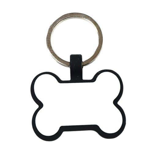 KESOTO ID Tag für Haustiere, Name Und Telefonnummer für Hunde Und Katzen, Knochenform mit Schlüsselring, Weiß KESOTO ID Tag für Haustiere, Name Und Telefonnummer für Hunde Und Katzen, Knochenform mit Schlüsselring, Weiß von KESOTO