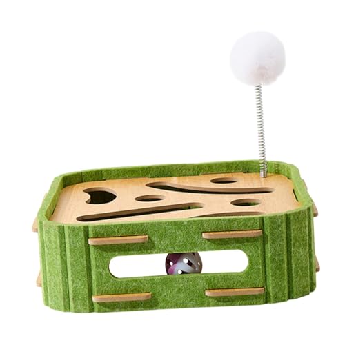 KESOTO Interaktive Bälle für Katzenkratzspielzeug mit Kratzpad Und Zubehör, Quadrat KESOTO Interaktive Bälle für Katzenkratzspielzeug mit Kratzpad Und Zubehör, Quadrat von KESOTO