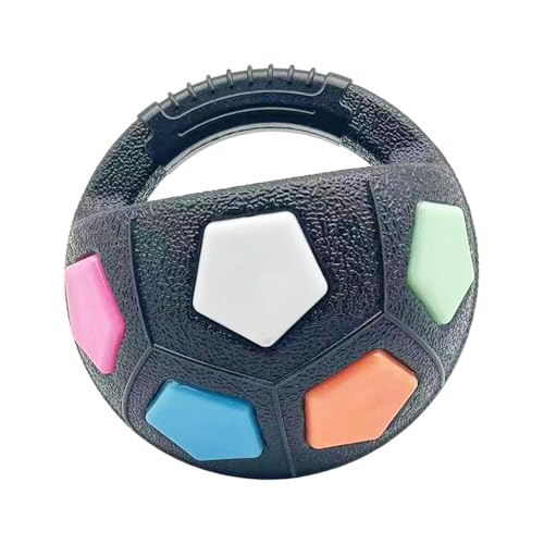 KESOTO Interaktiver Fußball für Hunde, Spielzeug für Zugspiele Im Freien, Schwarz KESOTO Interaktiver Fußball für Hunde, Spielzeug für Zugspiele Im Freien, Schwarz von KESOTO