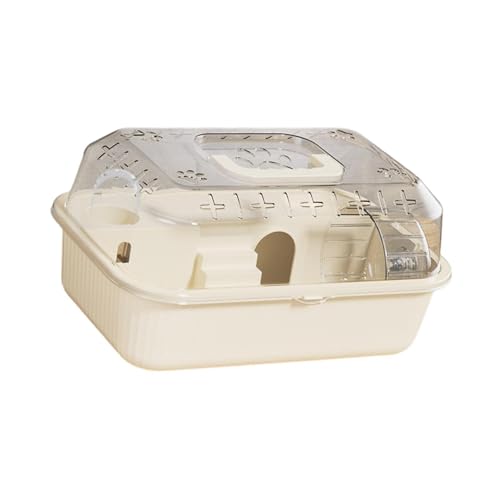 KESOTO Käfig für Kleintiere, Lebensraum für Hamster, Tragbare Übungsstation für Haustiere, Transporttasche für Mäuse Und Ratten, Reis weiß KESOTO Käfig für Kleintiere, Lebensraum für Hamster, Tragbare Übungsstation für Haustiere, Transporttasche für Mäuse Und Ratten, Reis weiß von KESOTO