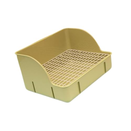 KESOTO Kaninchentoilette, Haustiertoilette, Bettpfanne, Spritzwassergeschützte Ecktoilettenbox, Töpfchenzug für Chinchillas, Hamster, Ratten, GrÜn von KESOTO