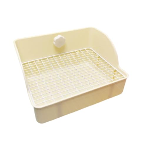 KESOTO Kaninchentoilette, Haustiertoilette, Ecktoilettenbox, Kaninchen-Eckstreu, Einstreu für Chinchillas, Weiß KESOTO Kaninchentoilette, Haustiertoilette, Ecktoilettenbox, Kaninchen-Eckstreu, Einstreu für Chinchillas, Weiß von KESOTO