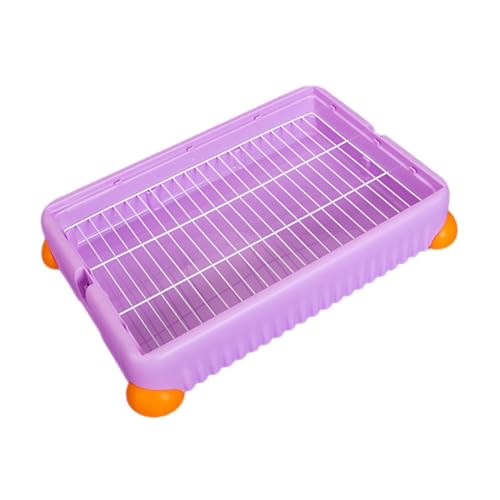 KESOTO Kaninchentoilette, Töpfchen-Training, Welpen-PIPI-Pad-Halter, Innentöpfchen-Tablett für Kleintiere, Hamster, L, Lila KESOTO Kaninchentoilette, Töpfchen-Training, Welpen-PIPI-Pad-Halter, Innentöpfchen-Tablett für Kleintiere, Hamster, L, Lila von KESOTO