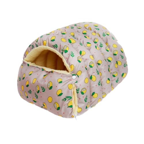 KESOTO Katzen Bett Haustier Bett Bequemes Weiches Abnehmbares, Wasch Bares Schlafsack Katzennest, Einges Ch Lossenes Katzen Haus für Haustier Bedarf Hunde Ka, Lemon L KESOTO Katzen Bett Haustier Bett Bequemes Weiches Abnehmbares, Wasch Bares Schlafsack Katzennest, Einges Ch Lossenes Katzen Haus für Haustier Bedarf Hunde Ka, Lemon L von KESOTO