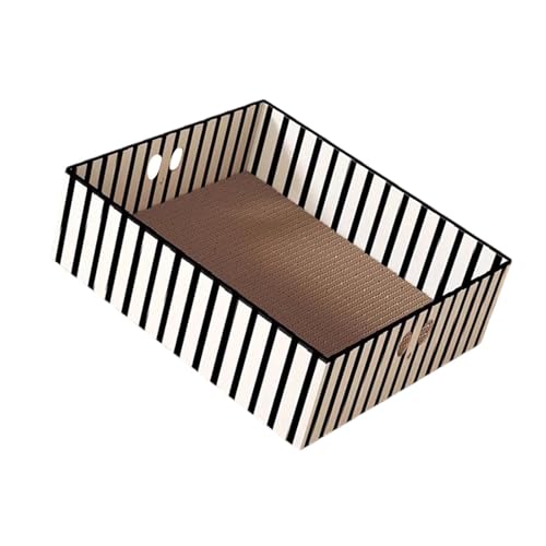 KESOTO Katzen-Papphaus-Haustier-Kratzunterlage, Katzen-Kratzkarton, Katzenkratzer-Box für Schleifpfoten, Schwarz-Weiss KESOTO Katzen-Papphaus-Haustier-Kratzunterlage, Katzen-Kratzkarton, Katzenkratzer-Box für Schleifpfoten, Schwarz-Weiss von KESOTO