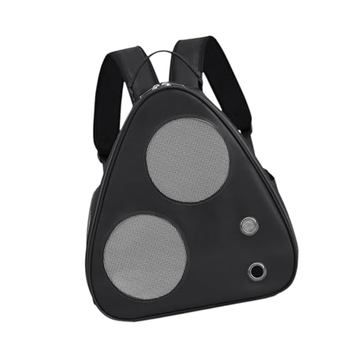 KESOTO Katzen-Rucksack, Tragetasche für Haustierbedarf, Rucksack, Reisetasche mit Seitentasche zum Spazierengehen, Schwarz KESOTO Katzen-Rucksack, Tragetasche für Haustierbedarf, Rucksack, Reisetasche mit Seitentasche zum Spazierengehen, Schwarz von KESOTO