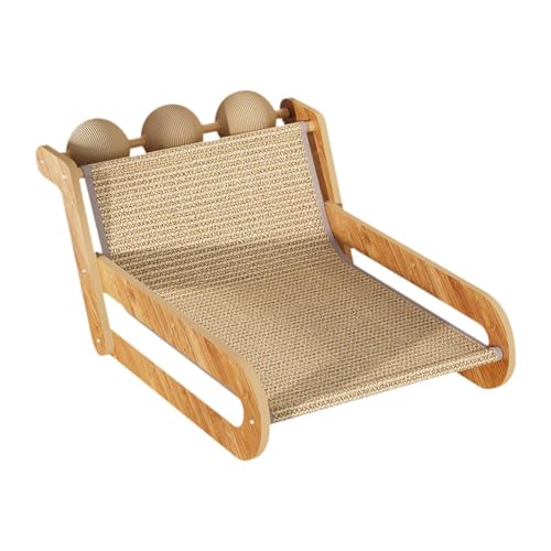 KESOTO Katzen-Sisal-Loungesessel, Katzen-Strandstuhl, Sisal-Katzenstuhl, erhöhtes Katzenbett für Häschen, mit Kugel KESOTO Katzen-Sisal-Loungesessel, Katzen-Strandstuhl, Sisal-Katzenstuhl, erhöhtes Katzenbett für Häschen, mit Kugel von KESOTO