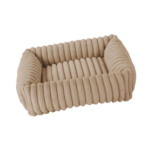KESOTO Katzen Und Hundeschlafplatz, Tiermatte, Haustierkissen, Hundehütte mit Zwingeroption, Waschbar, Beige, L KESOTO Katzen Und Hundeschlafplatz, Tiermatte, Haustierkissen, Hundehütte mit Zwingeroption, Waschbar, Beige, L von KESOTO