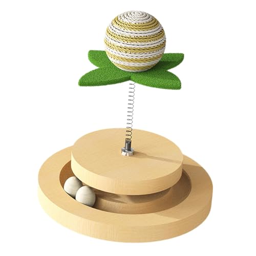 KESOTO Katzenbälle Bahnspielzeug Katzen Sisal Kratzspielzeug Katzenspielzeug Roller Katzendrehteller Ball Spielzeug für Haustiere KESOTO Katzenbälle Bahnspielzeug Katzen Sisal Kratzspielzeug Katzenspielzeug Roller Katzendrehteller Ball Spielzeug für Haustiere von KESOTO