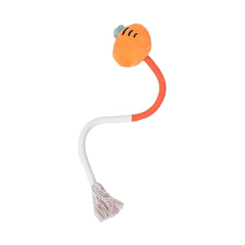 KESOTO Katzenbeißseilspielzeug, neckendes Katzenspielzeug, Zähneknirschen, Katzenseilspielzeug, interaktives Katzenspielzeug für Hauskatzen, Hunde und, Orange KESOTO Katzenbeißseilspielzeug, neckendes Katzenspielzeug, Zähneknirschen, Katzenseilspielzeug, interaktives Katzenspielzeug für Hauskatzen, Hunde und, Orange von KESOTO