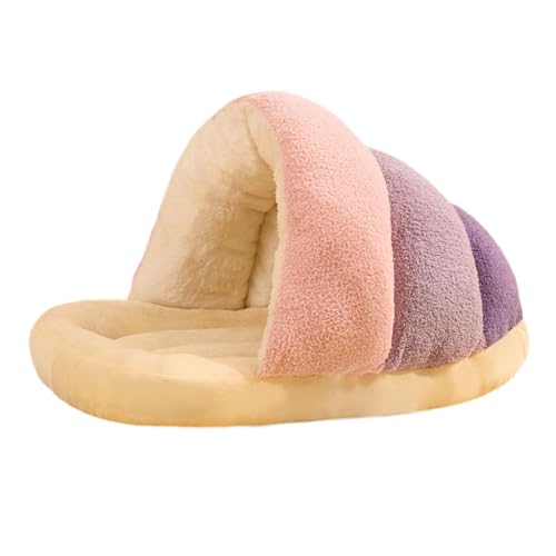KESOTO Katzenbett, weiches, warmes Katzenhaus, warme Höhle, schönes, Dickes Hundezwingerbett, Katzenhütte, Schlafsack für den Innenbereich, Welpengeschenk, Rosa, L KESOTO Katzenbett, weiches, warmes Katzenhaus, warme Höhle, schönes, Dickes Hundezwingerbett, Katzenhütte, Schlafsack für den Innenbereich, Welpengeschenk, Rosa, L von KESOTO