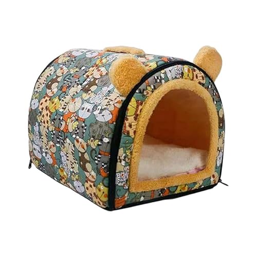 KESOTO Katzenbett für Drinnen, Nest für Kätzchen, Hundezelt für Den Innenbereich, Höhlenstruktur, GrÜn KESOTO Katzenbett für Drinnen, Nest für Kätzchen, Hundezelt für Den Innenbereich, Höhlenstruktur, GrÜn von KESOTO