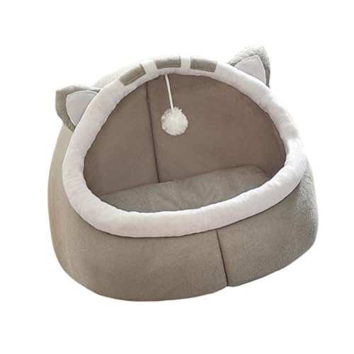 KESOTO Katzenbett für den Innenbereich, Höhle, Kätzchen, Unterschlupf, halbgeschlossen, Zwinger, warmes Plüschzelt für den Innenbereich, Haustier-, M KESOTO Katzenbett für den Innenbereich, Höhle, Kätzchen, Unterschlupf, halbgeschlossen, Zwinger, warmes Plüschzelt für den Innenbereich, Haustier-, M von KESOTO