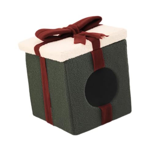 KESOTO Katzenbetten im Weihnachtsbox-Stil, Katzenzelt, Zwinger, Kätzchen, Unterschlupf, waschbar, Katzenversteck, Höhle für Hunde, Kätzchen, Welpen, GrÜn KESOTO Katzenbetten im Weihnachtsbox-Stil, Katzenzelt, Zwinger, Kätzchen, Unterschlupf, waschbar, Katzenversteck, Höhle für Hunde, Kätzchen, Welpen, GrÜn von KESOTO