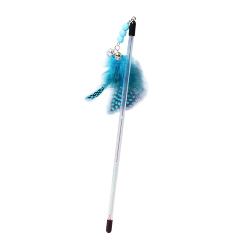 KESOTO Katzenfederspielzeug, Katzen-Teaser-Stick, Katzen-Stick-Spielzeug, Interaktives Katzenspielzeug für Kätzchen, Haustier, Blau KESOTO Katzenfederspielzeug, Katzen-Teaser-Stick, Katzen-Stick-Spielzeug, Interaktives Katzenspielzeug für Kätzchen, Haustier, Blau von KESOTO